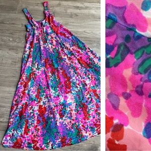 Vintage Olga Sleeping Pretty Nightgown Airy/Colorful/Semi Sheer/Lightweight S 32